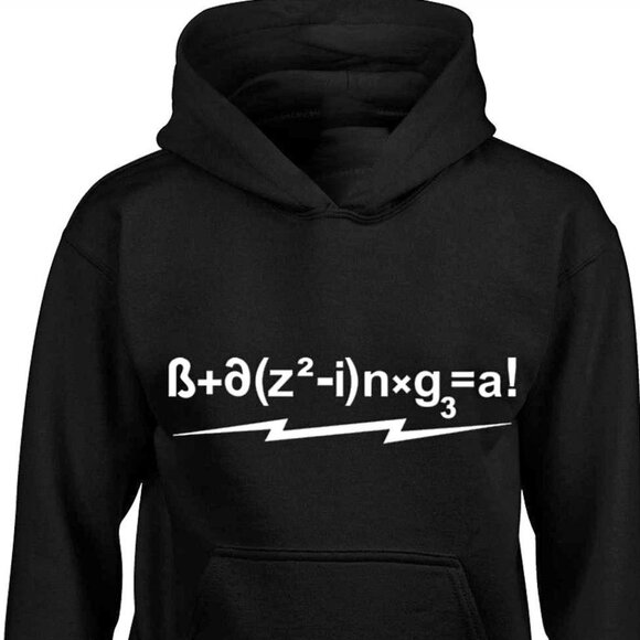 New Bazinga Formula Black Hoodie Fleece Sweatshirt - Picture 1 of 2